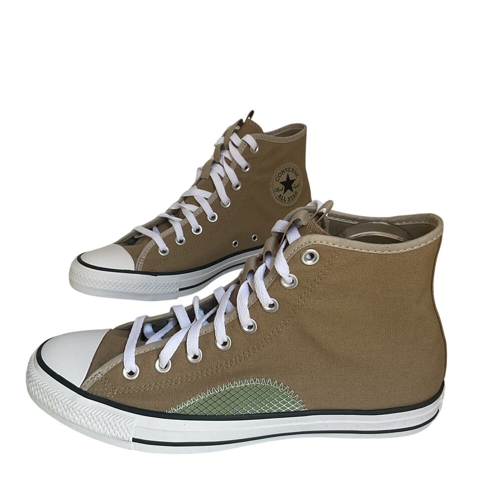 Converse Chuck Taylor All Star High Top Tan Green Canvas Men’s 9 Women’s 11 NIB